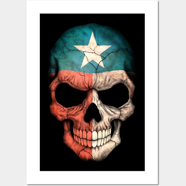 Texas Flag Skull Wall Art by jeffbartels